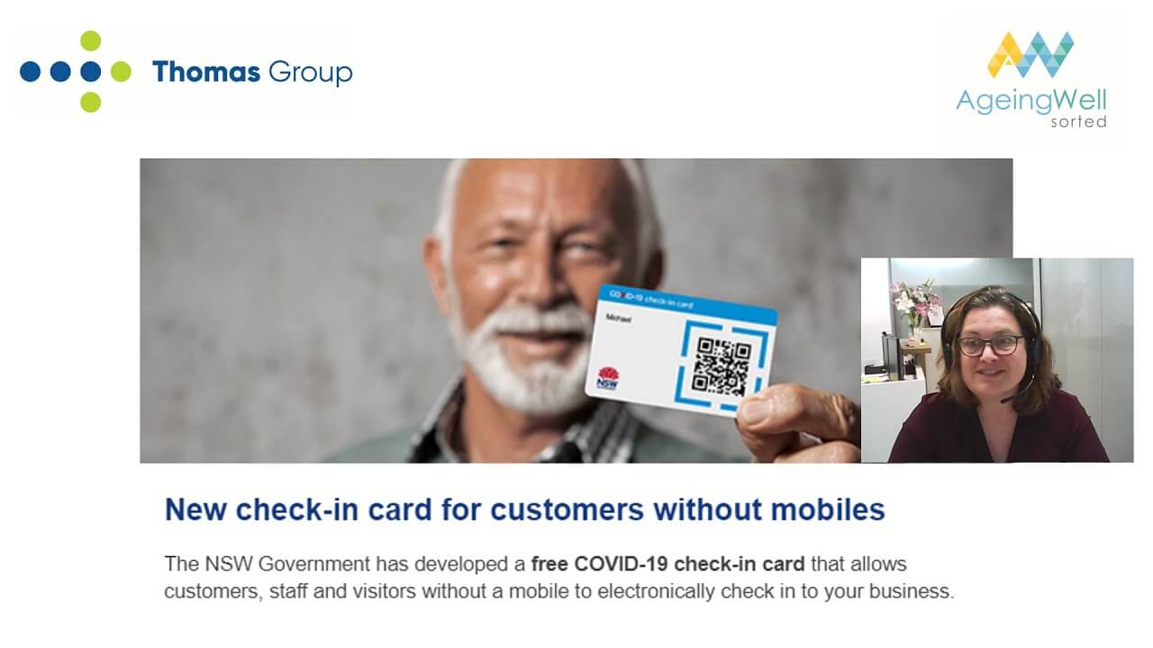 Video Service NSW Check-in QR Cards